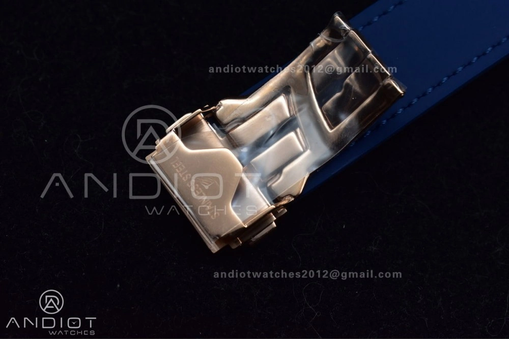 Fusion 45mm SS HBF 1:1 Best Edition Blue Dial with Diamond Bezel on Blue Gummy Strap A RelaxedFit 540