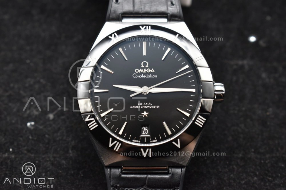 Constellation Black Ceramic SS VSF 1:1 Best Edition Black Dial on Black Gummy Strap A8900 Super Clone TimelessDesign 545