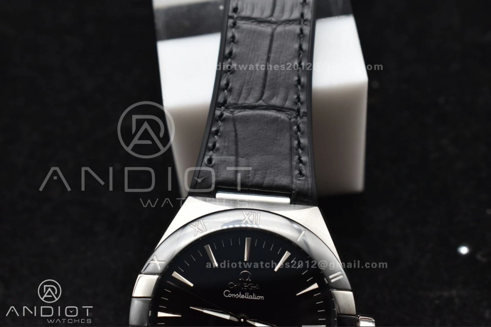 Constellation Black Ceramic SS VSF 1:1 Best Edition Black Dial on Black Gummy Strap A8900 Super Clone TimelessDesign 545