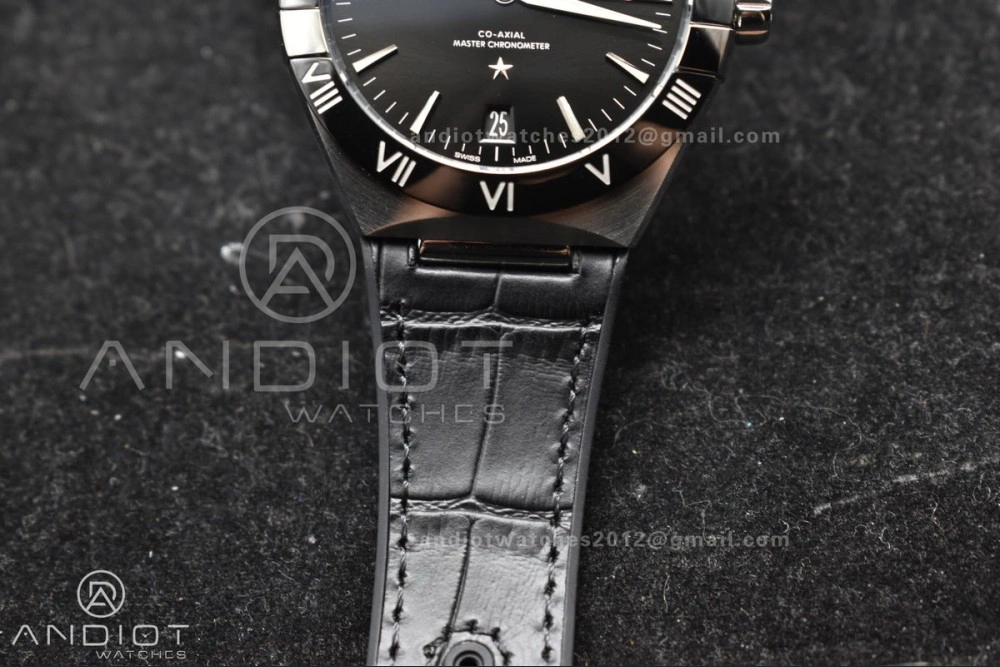 Constellation Black Ceramic SS VSF 1:1 Best Edition Black Dial on Black Gummy Strap A8900 Super Clone TimelessDesign 545