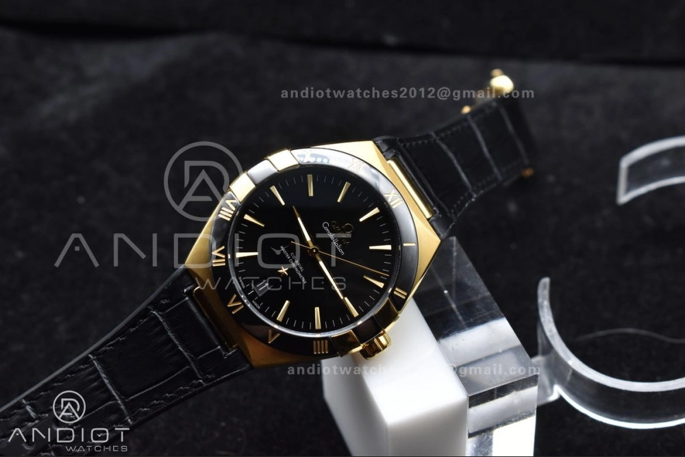 Constellation Black Ceramic YG VSF 1:1 Best Edition Black Dial on Black Gummy Strap A8900 Super Clone AllSeason 544