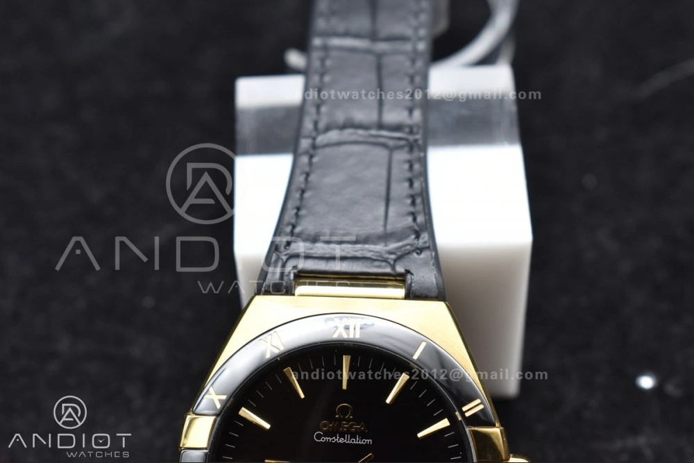 Constellation Black Ceramic YG VSF 1:1 Best Edition Black Dial on Black Gummy Strap A8900 Super Clone AllSeason 544