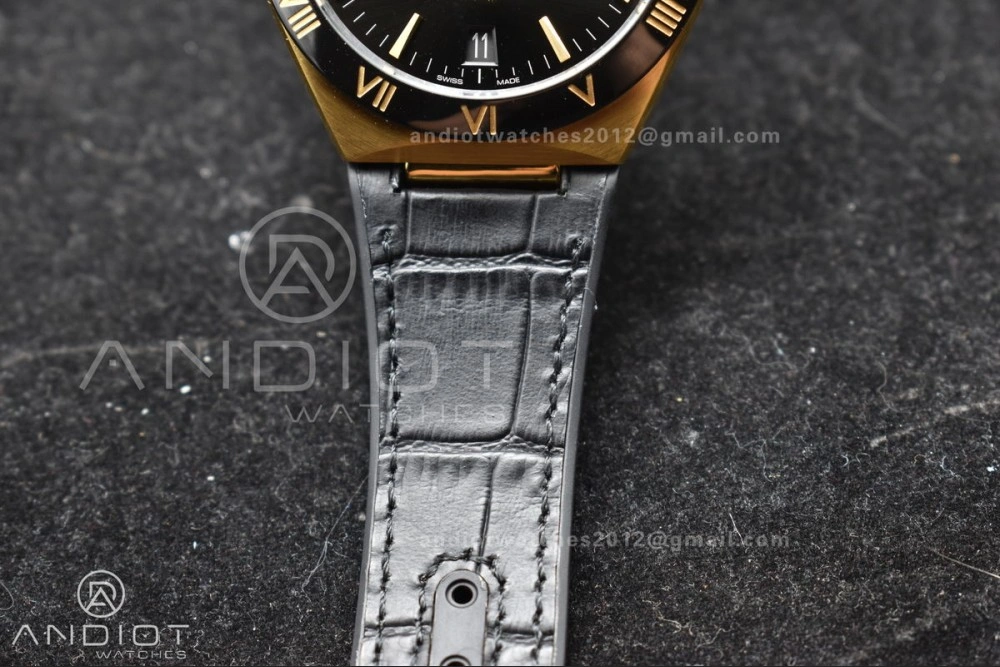 Constellation Black Ceramic YG VSF 1:1 Best Edition Black Dial on Black Gummy Strap A8900 Super Clone AllSeason 544
