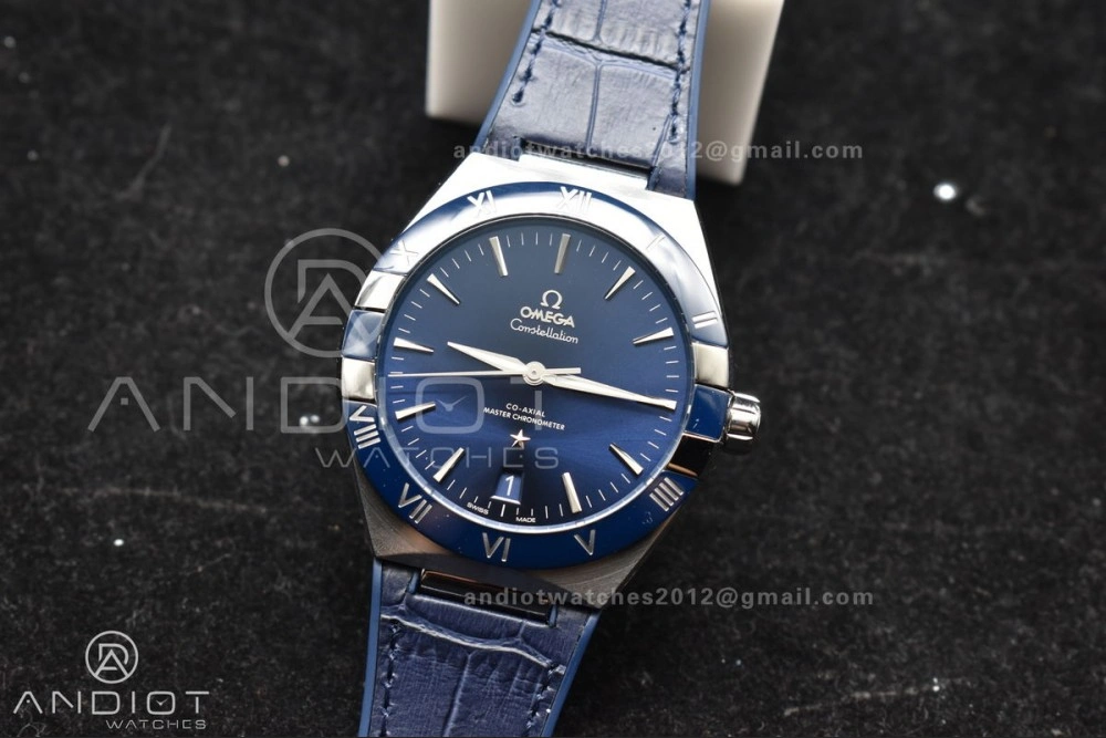 Constellation Blue Ceramic SS VSF 1:1 Best Edition Blue Dial on Blue Gummy Strap A8900 Super Clone ZipUp 30
