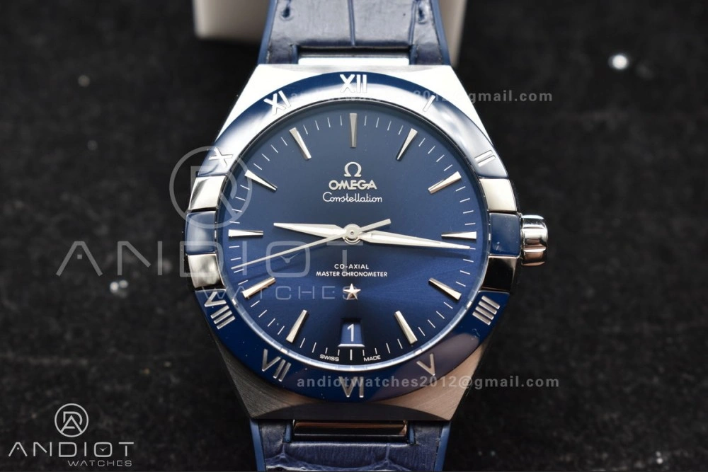 Constellation Blue Ceramic SS VSF 1:1 Best Edition Blue Dial on Blue Gummy Strap A8900 Super Clone ZipUp 30