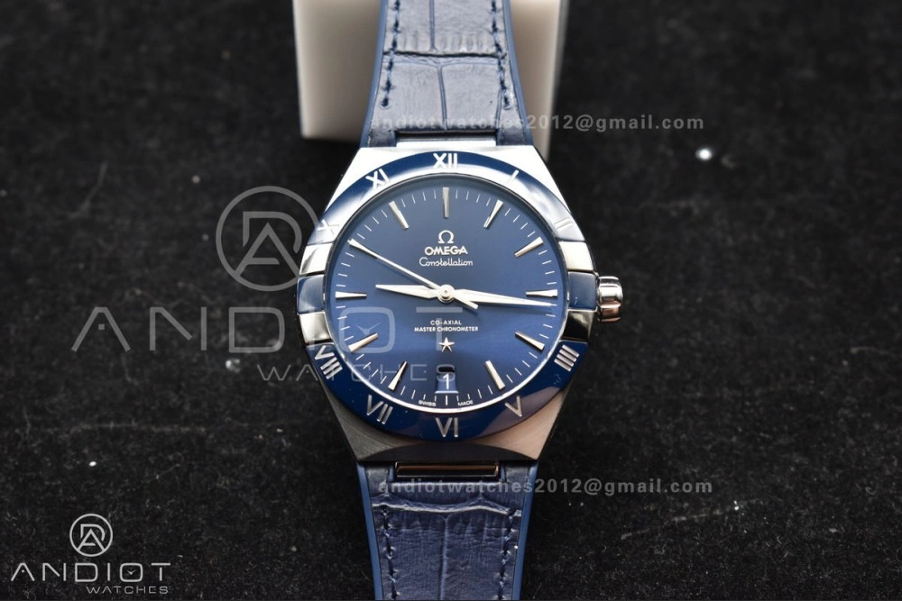 Constellation Blue Ceramic SS VSF 1:1 Best Edition Blue Dial on Blue Gummy Strap A8900 Super Clone ZipUp 30
