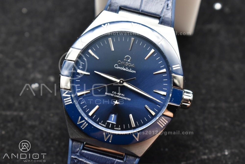 Constellation Blue Ceramic SS VSF 1:1 Best Edition Blue Dial on Blue Gummy Strap A8900 Super Clone ZipUp 30