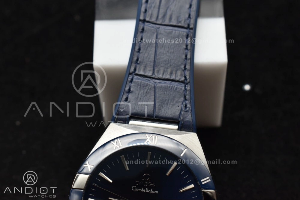 Constellation Blue Ceramic SS VSF 1:1 Best Edition Blue Dial on Blue Gummy Strap A8900 Super Clone ZipUp 30