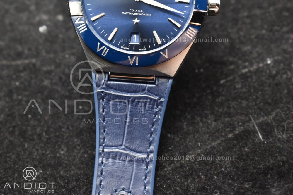 Constellation Blue Ceramic SS VSF 1:1 Best Edition Blue Dial on Blue Gummy Strap A8900 Super Clone ZipUp 30