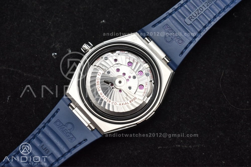 Constellation Blue Ceramic SS VSF 1:1 Best Edition Blue Dial on Blue Gummy Strap A8900 Super Clone ZipUp 30