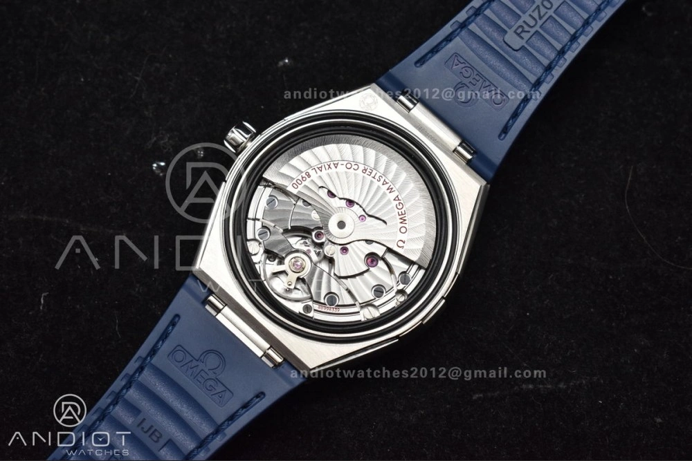Constellation Blue Ceramic SS VSF 1:1 Best Edition Blue Dial on Blue Gummy Strap A8900 Super Clone ZipUp 30