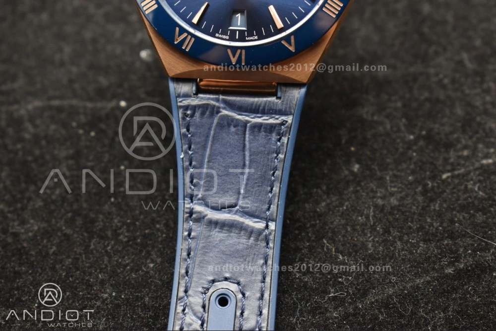 Constellation Blue Ceramic YG VSF 1:1 Best Edition Blue Dial On Blue Gummy Strap A8900 Super Clone Snug 32