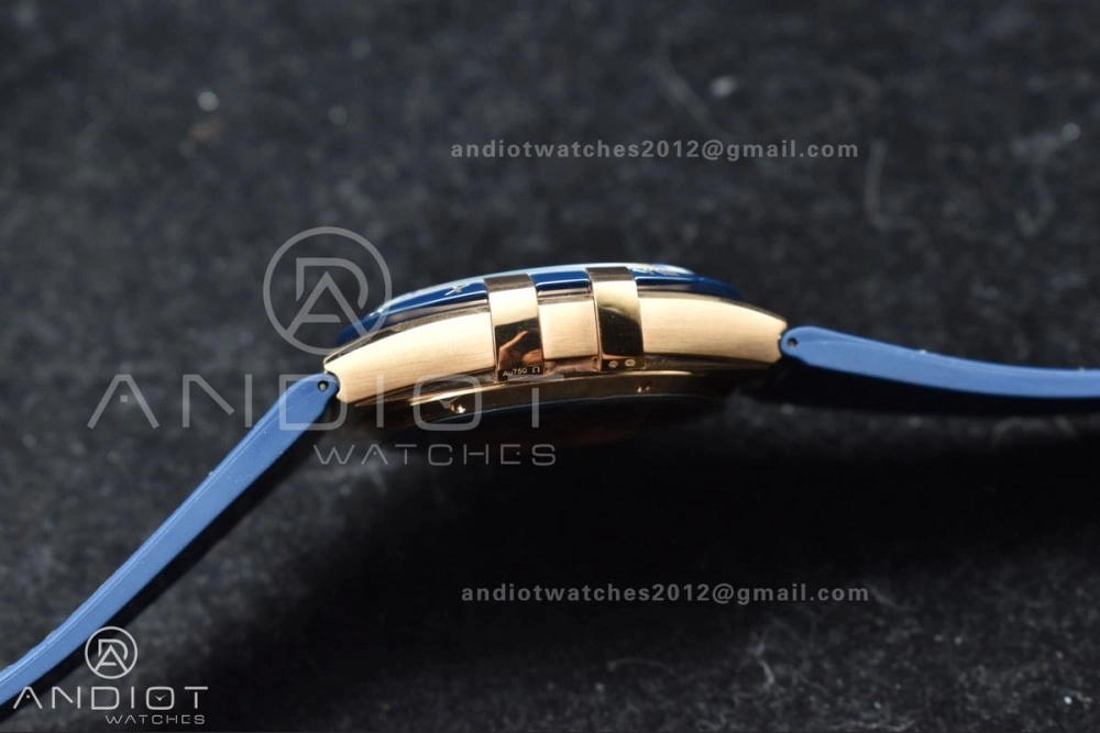 Constellation Blue Ceramic YG VSF 1:1 Best Edition Blue Dial On Blue Gummy Strap A8900 Super Clone Snug 32