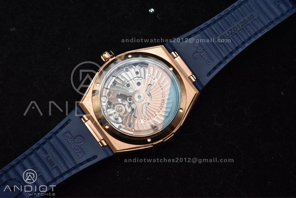 Constellation Blue Ceramic YG VSF 1:1 Best Edition Blue Dial On Blue Gummy Strap A8900 Super Clone Snug 32