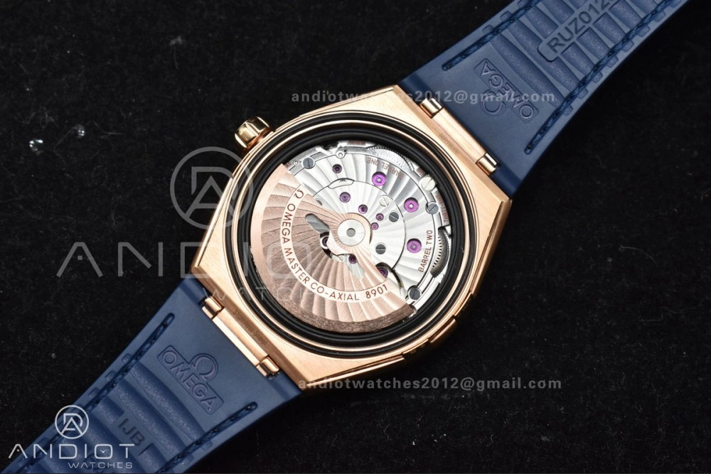 Constellation Blue Ceramic YG VSF 1:1 Best Edition Blue Dial On Blue Gummy Strap A8900 Super Clone Snug 32