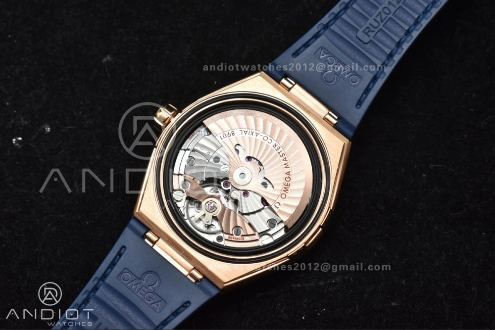 Constellation Blue Ceramic YG VSF 1:1 Best Edition Blue Dial On Blue Gummy Strap A8900 Super Clone Snug 32