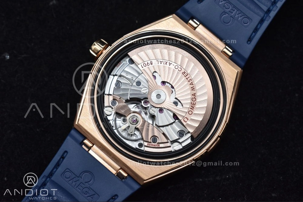 Constellation Blue Ceramic YG VSF 1:1 Best Edition Blue Dial On Blue Gummy Strap A8900 Super Clone Snug 32