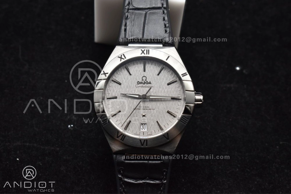 SoftTouch Constellation SS VSF 1:1 Best Edition Gray Dial on Black Gummy Strap A8900 Super Clone 35