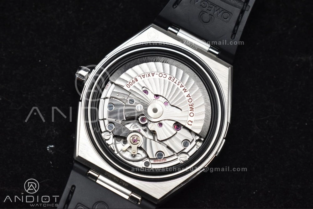 SoftTouch Constellation SS VSF 1:1 Best Edition Gray Dial on Black Gummy Strap A8900 Super Clone 35