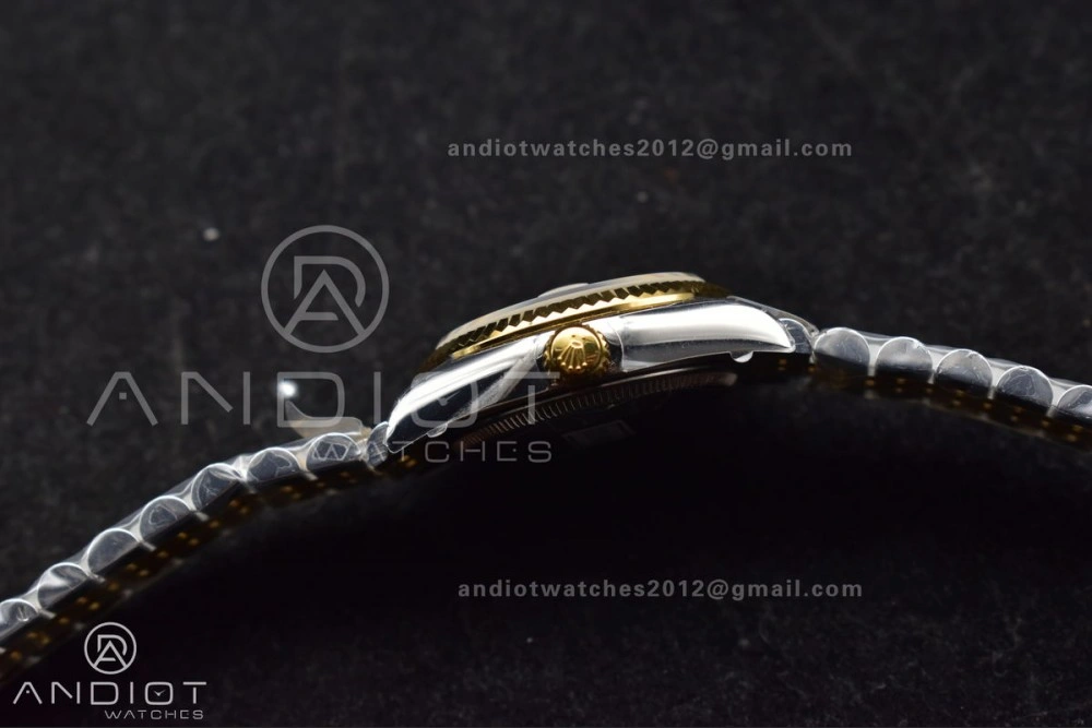 Compact DateJust 31 Ladies 278271 GSF 316L Steel White Dial Roman Markers on YG President Bracelet 550