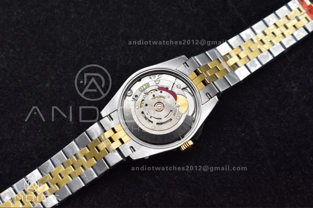 Compact DateJust 31 Ladies 278271 GSF 316L Steel White Dial Roman Markers on YG President Bracelet 550