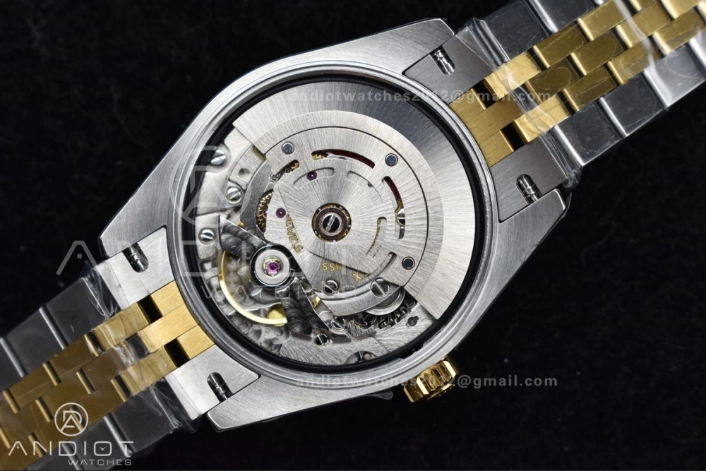 SportInspired DateJust 31 Ladies 278273 GSF 316L Steel Gold Dial Stick Markers On YG President Bracelet 549