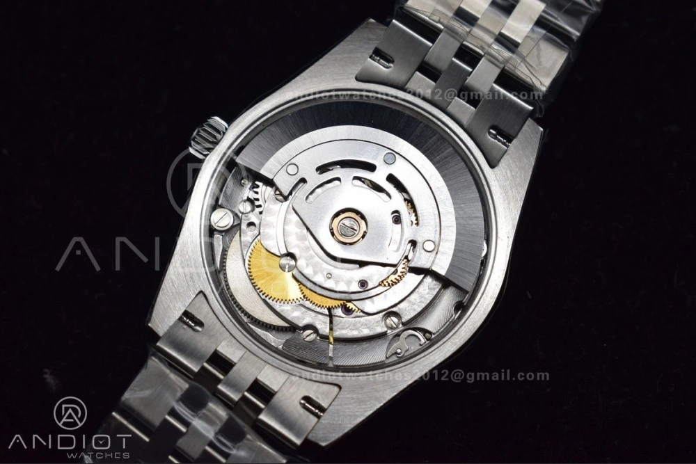 DateJust 31 Ladies 278289 WF 316L Steel Green Dial Stick Markers on President Syle Bracelet Effortless 557