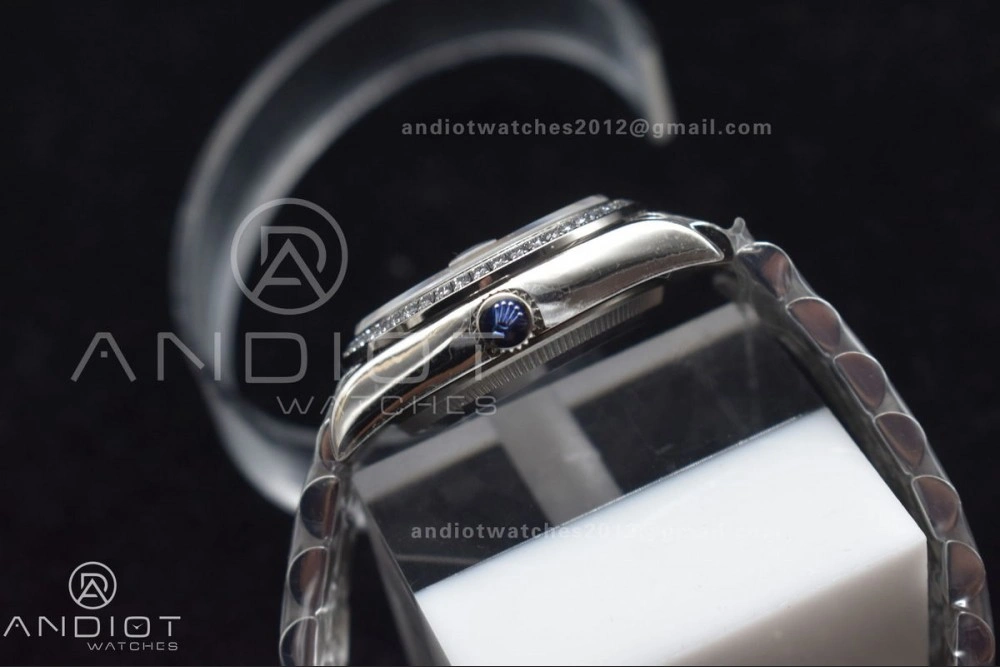 DateJust 31 Ladies 278289 WF 316L Steel White Dial Fluted Bezel On President Syle Bracelet OdorResistant 408