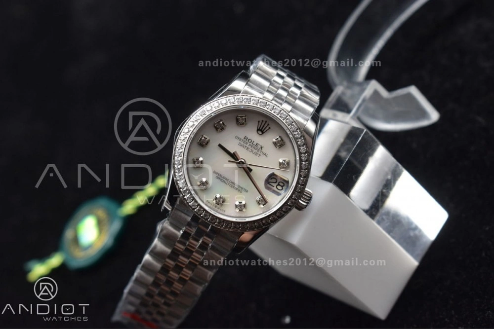 DateJust 31 Ladies 278289 WF 316L Steel White Dial Fluted Bezel On President Syle Bracelet OdorResistant 408