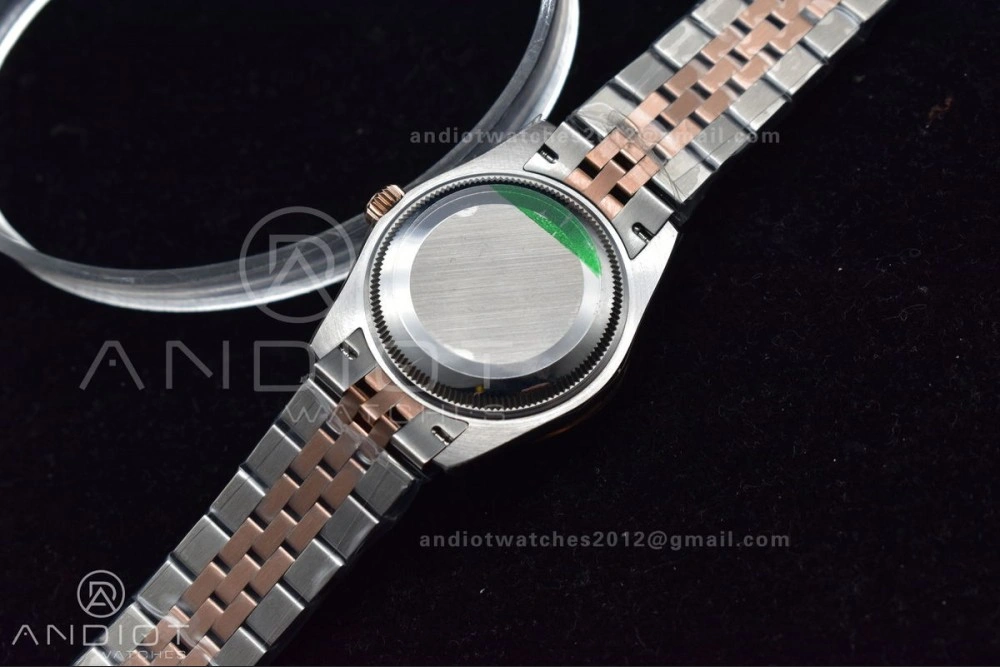 Premium DateJust 31 Ladies 278289 WF RG 316L Steel Silver Dial Diamonds Bezel and Markers on President Syle Bracelet 554