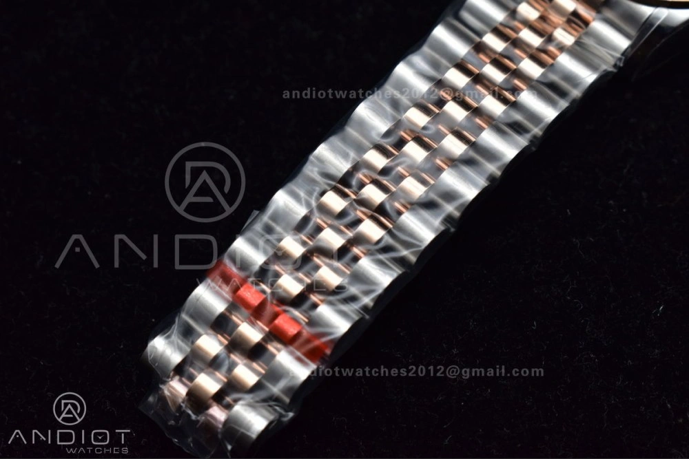 Premium DateJust 31 Ladies 278289 WF RG 316L Steel Silver Dial Diamonds Bezel and Markers on President Syle Bracelet 554