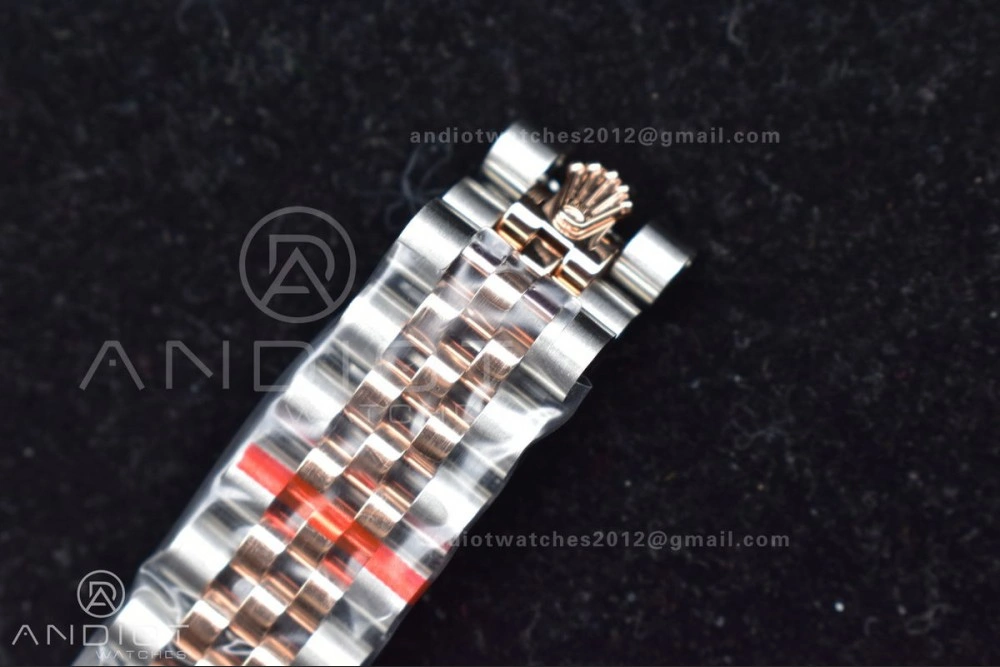 Premium DateJust 31 Ladies 278289 WF RG 316L Steel Silver Dial Diamonds Bezel and Markers on President Syle Bracelet 554