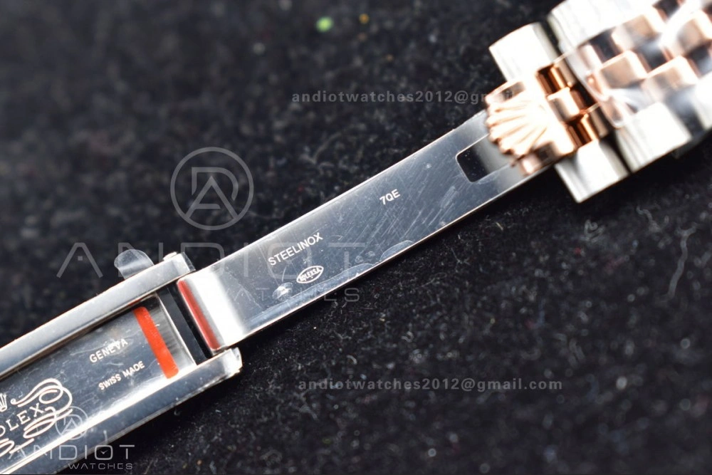 Premium DateJust 31 Ladies 278289 WF RG 316L Steel Silver Dial Diamonds Bezel and Markers on President Syle Bracelet 554