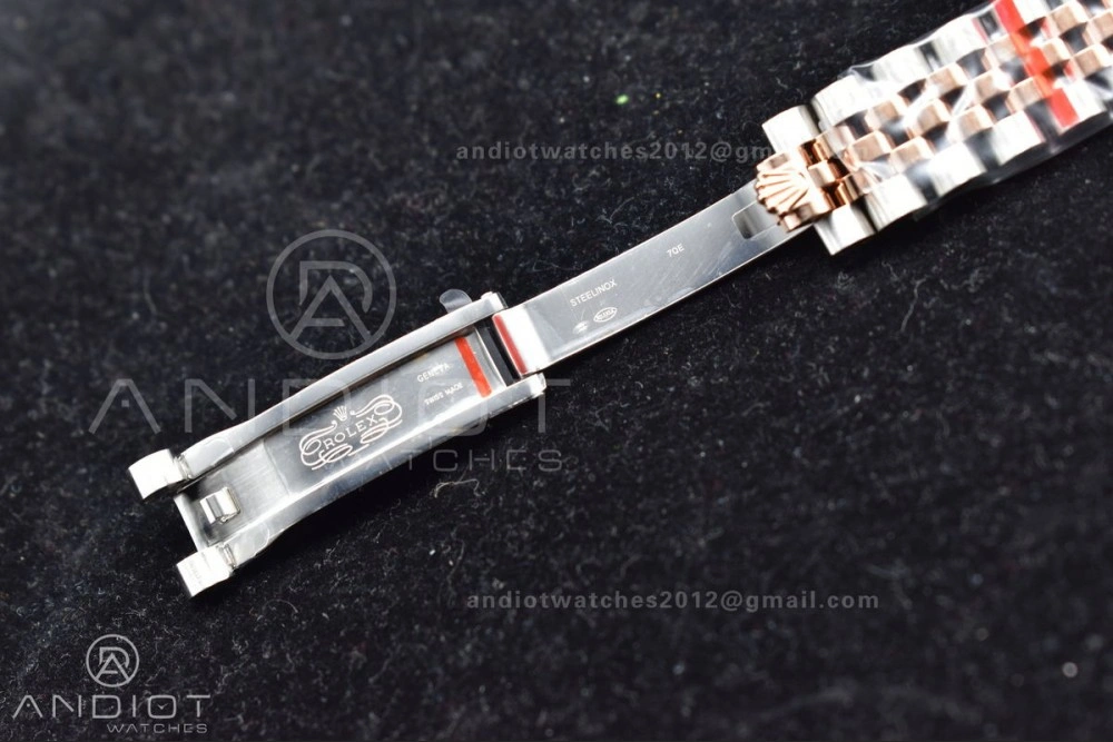 Premium DateJust 31 Ladies 278289 WF RG 316L Steel Silver Dial Diamonds Bezel and Markers on President Syle Bracelet 554