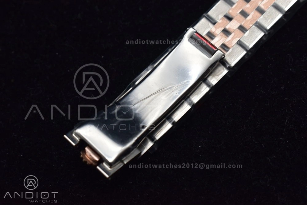 Premium DateJust 31 Ladies 278289 WF RG 316L Steel Silver Dial Diamonds Bezel and Markers on President Syle Bracelet 554