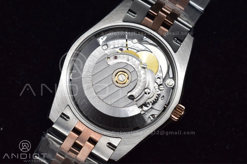 Premium DateJust 31 Ladies 278289 WF RG 316L Steel Silver Dial Diamonds Bezel and Markers on President Syle Bracelet 554