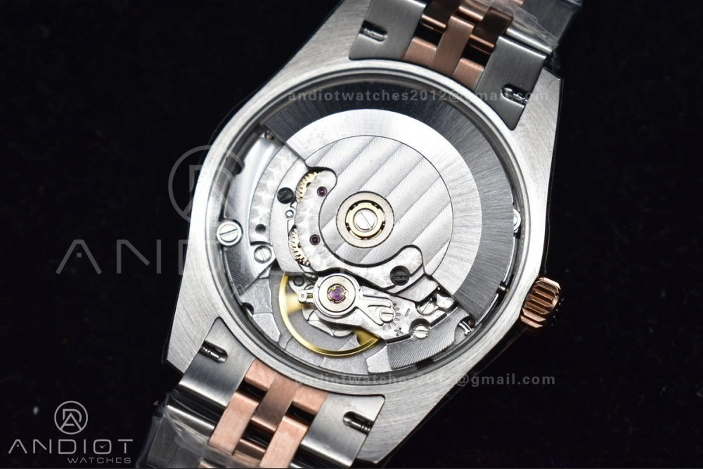 Premium DateJust 31 Ladies 278289 WF RG 316L Steel Silver Dial Diamonds Bezel and Markers on President Syle Bracelet 554