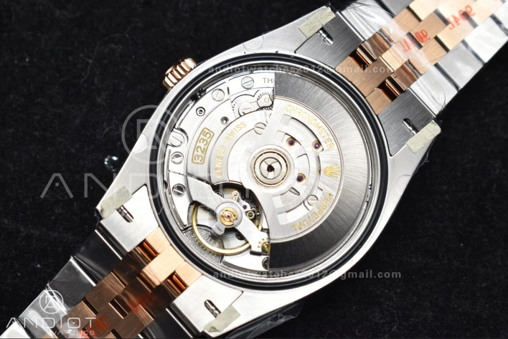DateJust 36 126231 Clean 1:1 Best Edition 904L Steel Gray DIal Green Roman Marker on SS RG Jubilee Bracelet VR Premium 567