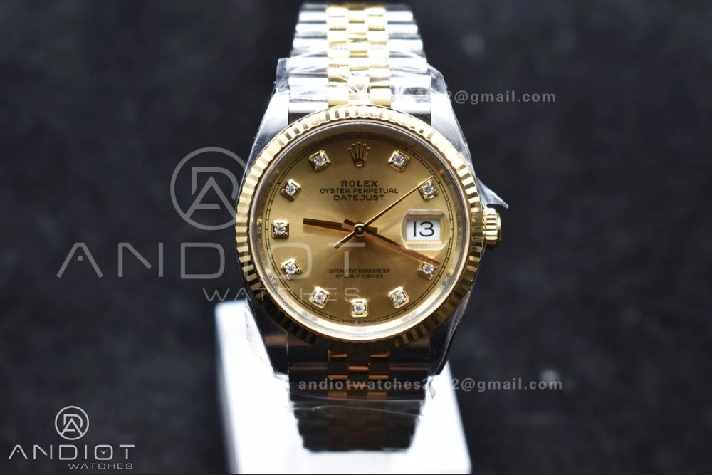 StreetReady DateJust 36 126233 Clean 1:1 Best Edition 904L Steel YG Diamonds Dial on SS YG Jubilee Bracelet VR 558