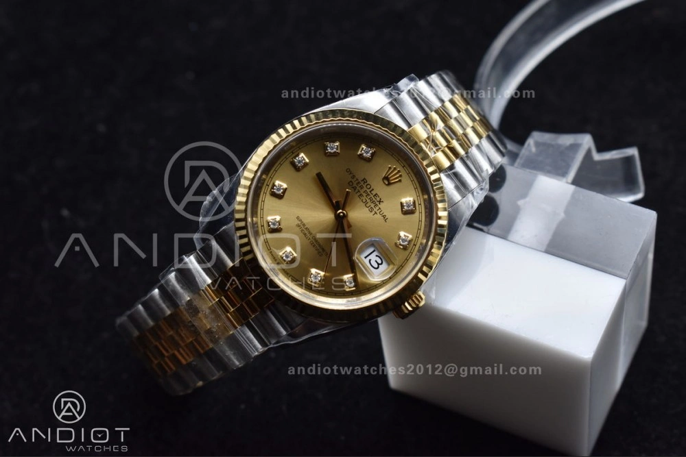 StreetReady DateJust 36 126233 Clean 1:1 Best Edition 904L Steel YG Diamonds Dial on SS YG Jubilee Bracelet VR 558