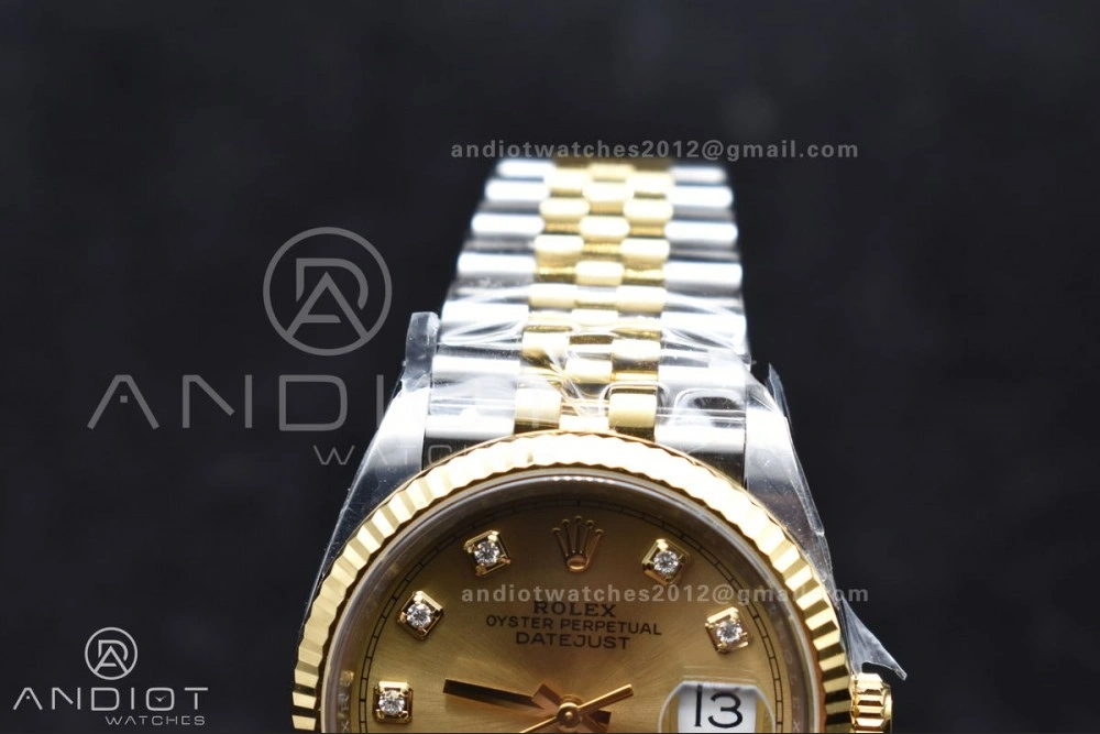 StreetReady DateJust 36 126233 Clean 1:1 Best Edition 904L Steel YG Diamonds Dial on SS YG Jubilee Bracelet VR 558