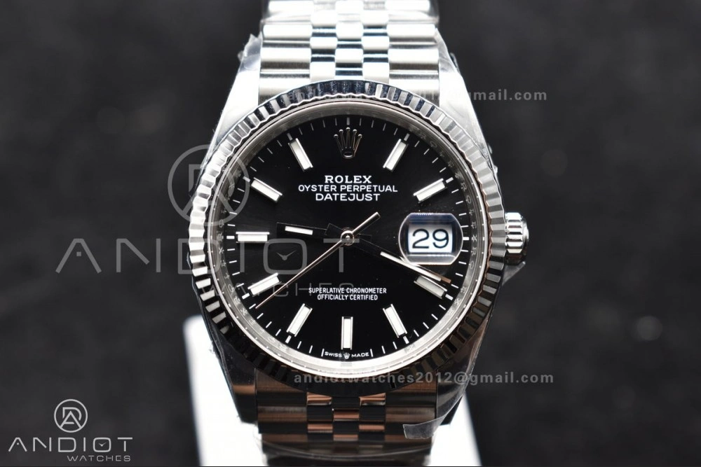 DateJust 36 126234 Clean 1:1 Best Edition 904L Steel Black Stick Dial on Jubilee Bracelet VR Seasonal 559