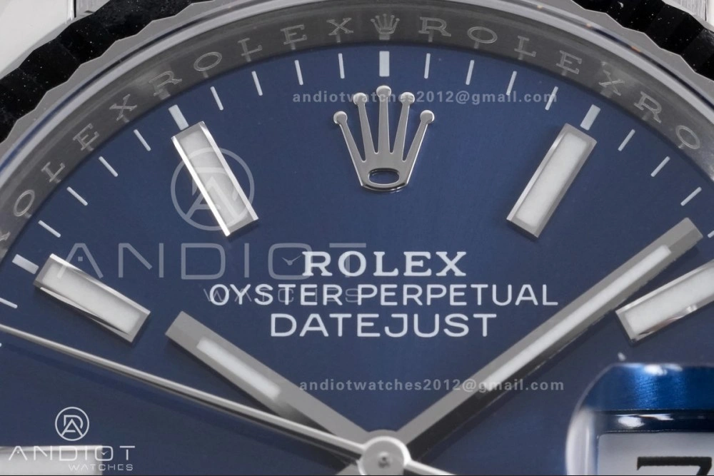 Modern DateJust 36 126234 Clean 1:1 Best Edition 904L Steel Blue Stick Dial on Jubilee Bracelet SH 560