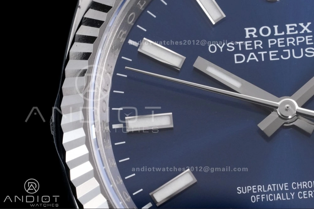 Modern DateJust 36 126234 Clean 1:1 Best Edition 904L Steel Blue Stick Dial on Jubilee Bracelet SH 560