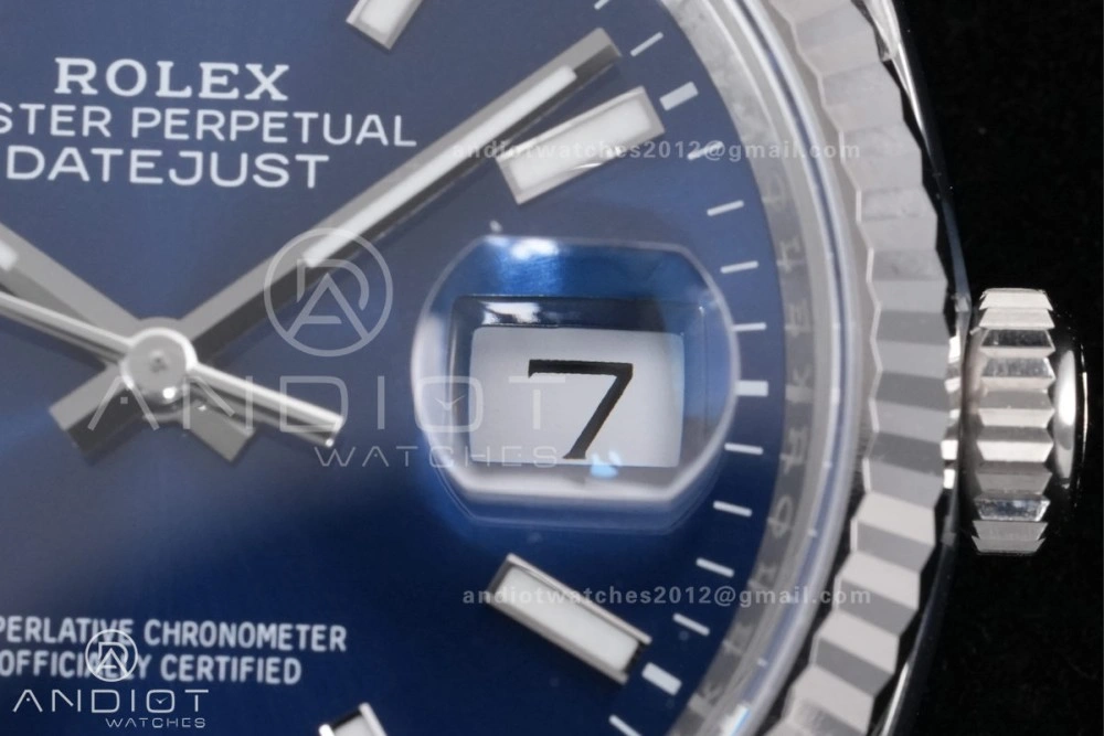 Modern DateJust 36 126234 Clean 1:1 Best Edition 904L Steel Blue Stick Dial on Jubilee Bracelet SH 560