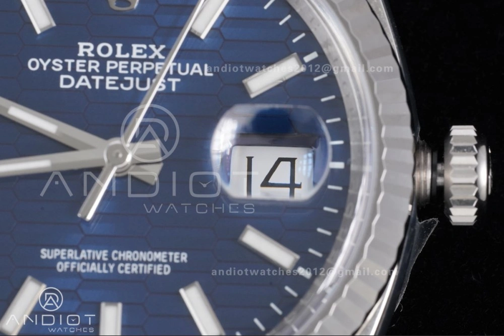 Lightweight DateJust 36 126234 Clean 1:1 Best Edition 904L Steel Blue Texted Dial on Jubilee Bracelet SH 565