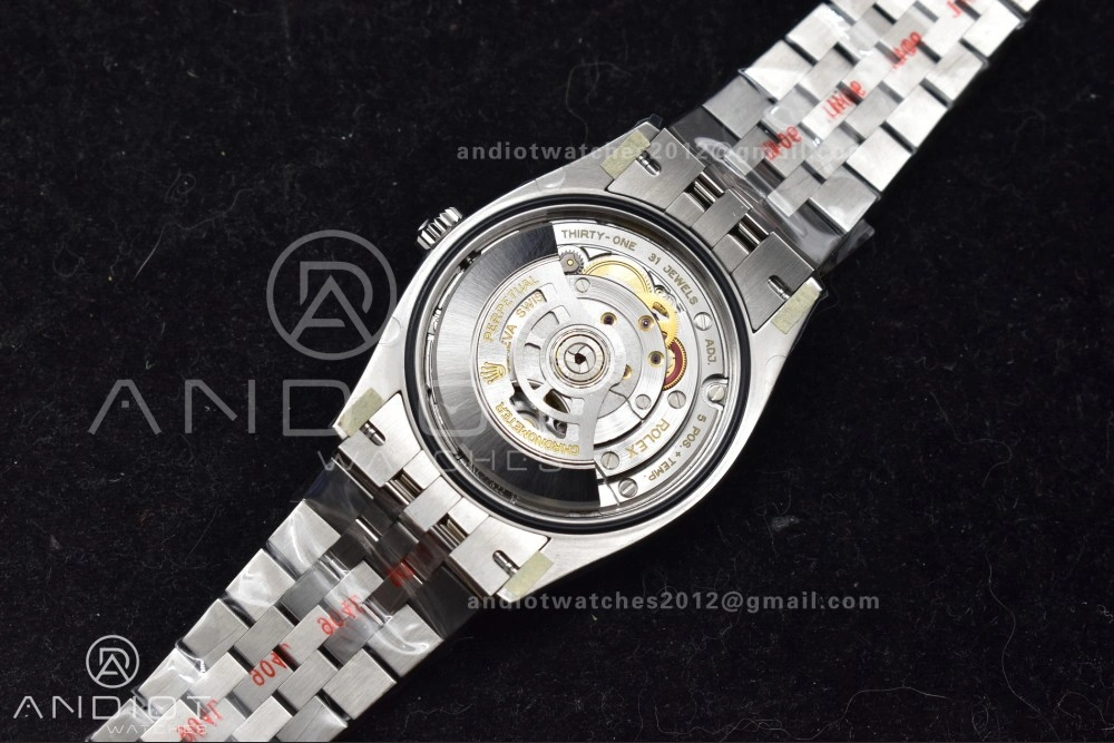 DateJust 36 126234 Clean 1:1 Best Edition 904L Steel Gray Dial Green Roman Markers on Jubilee Bracelet VR Colorful 562