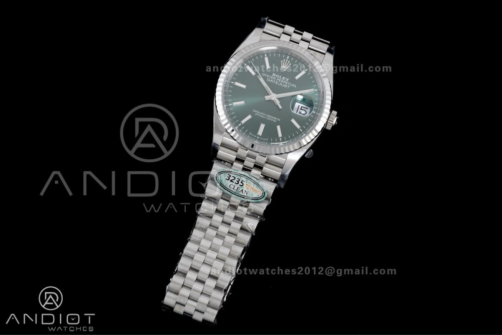 FashionForward DateJust 36 126234 Clean 1:1 Best Edition 904L Steel Green Stick Dial on Jubilee Bracelet SH 564