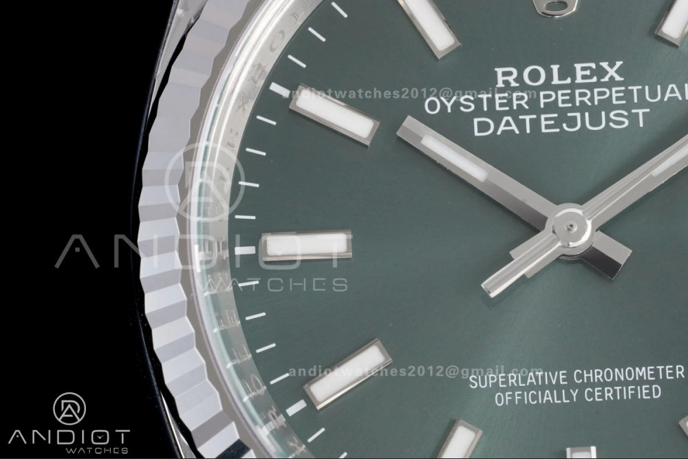 FashionForward DateJust 36 126234 Clean 1:1 Best Edition 904L Steel Green Stick Dial on Jubilee Bracelet SH 564