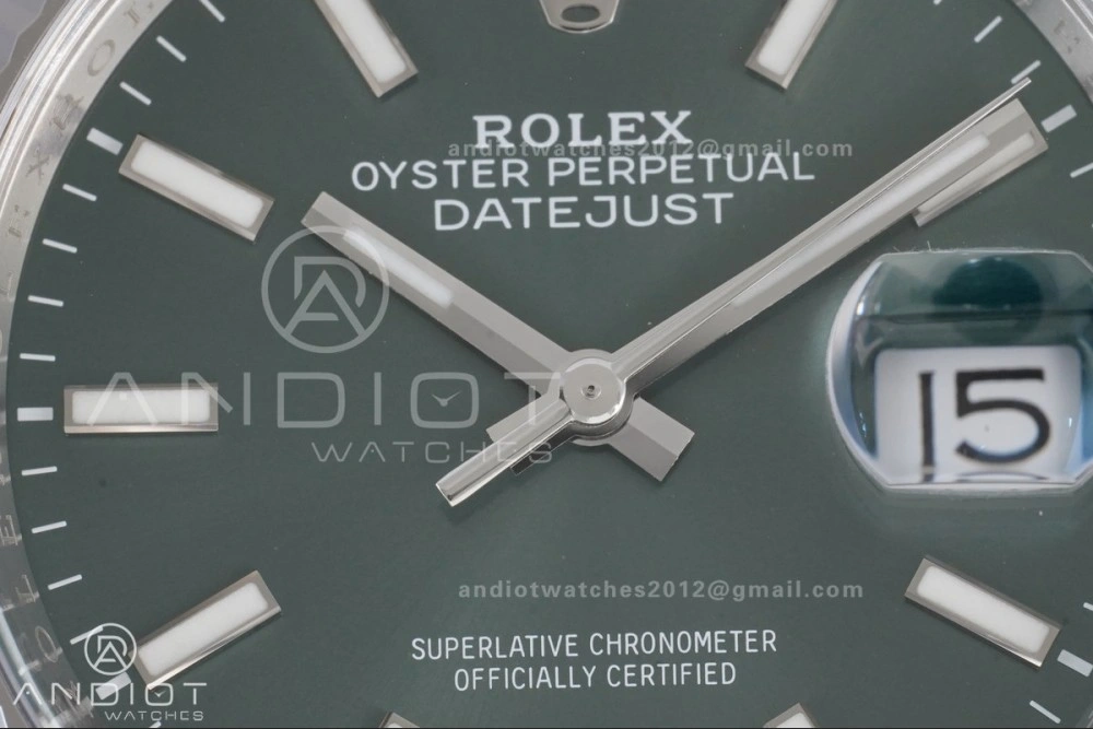 FashionForward DateJust 36 126234 Clean 1:1 Best Edition 904L Steel Green Stick Dial on Jubilee Bracelet SH 564